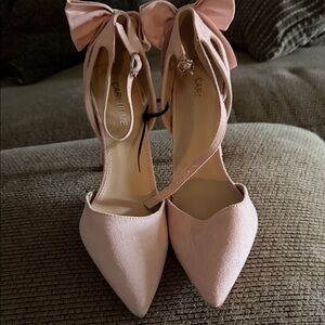 Pink Bow Heels
